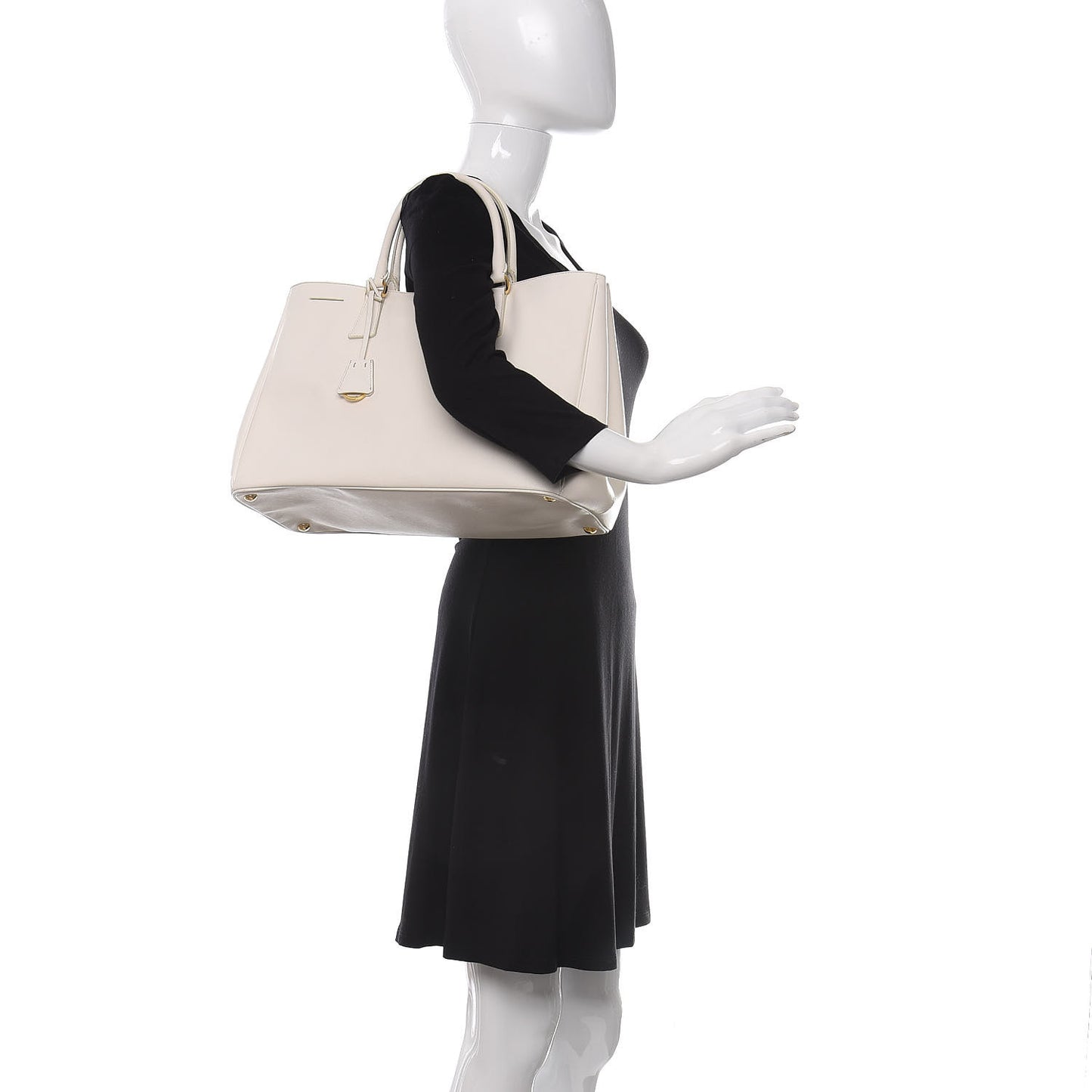 Saffiano Lux Large Tote Talco