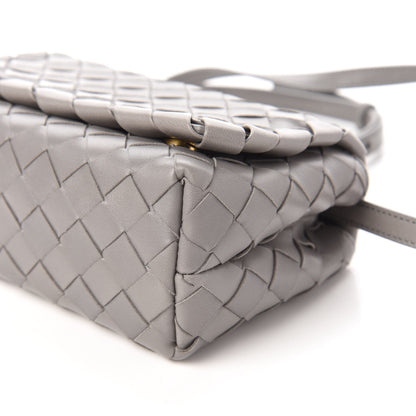 Bottega Veneta Nappa Intrecciato Shoulder Bag Grey 7 of 9