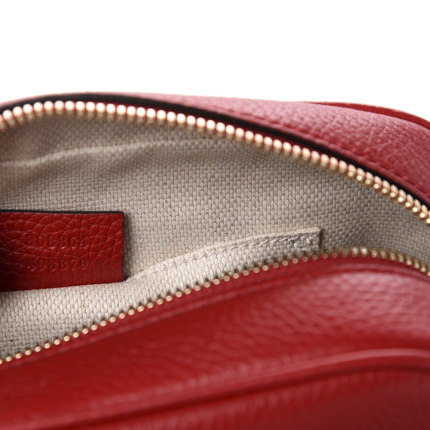 Pebbled Calfskin Small Soho Disco Bag Vibrant Red
