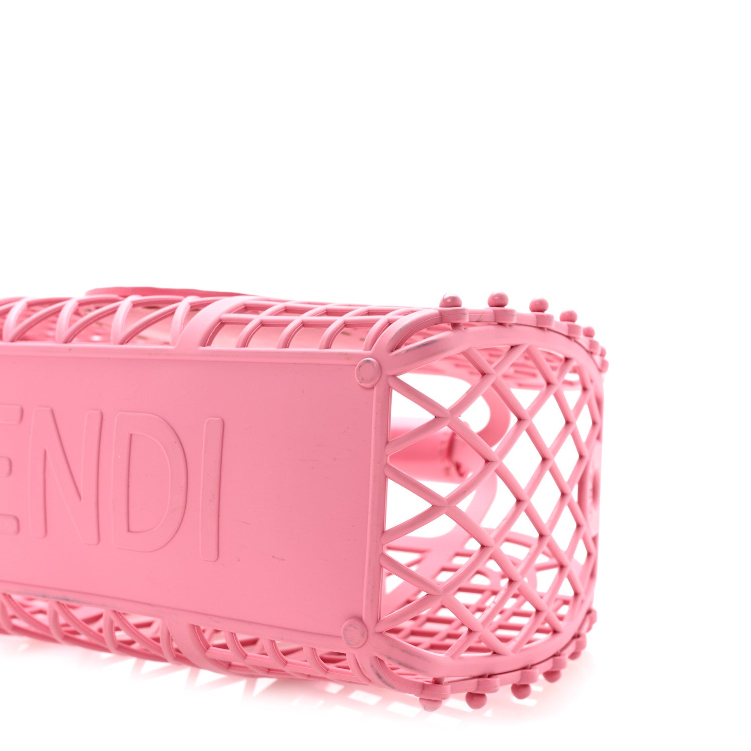 Fendi Recycled Plastic Vitello Liberty Matte Small Fendi Basket