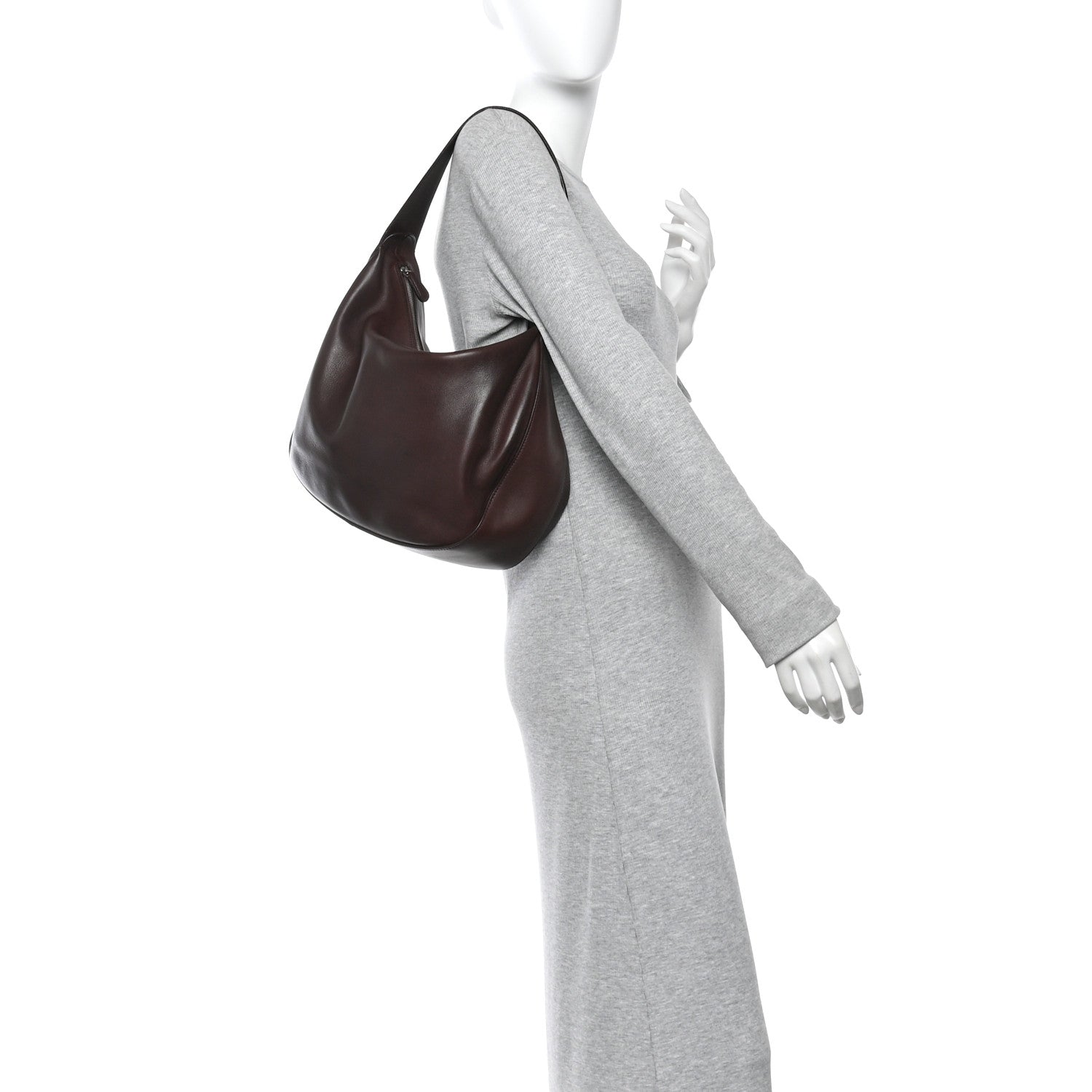 The Row Calfskin Allie Bag Burgundy 2 of 9