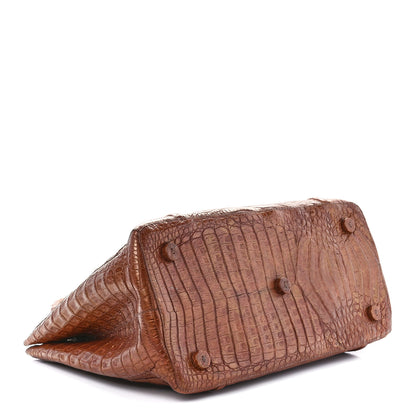 Nancy Gonzalez Crocodile Tote Brown 4 of 12