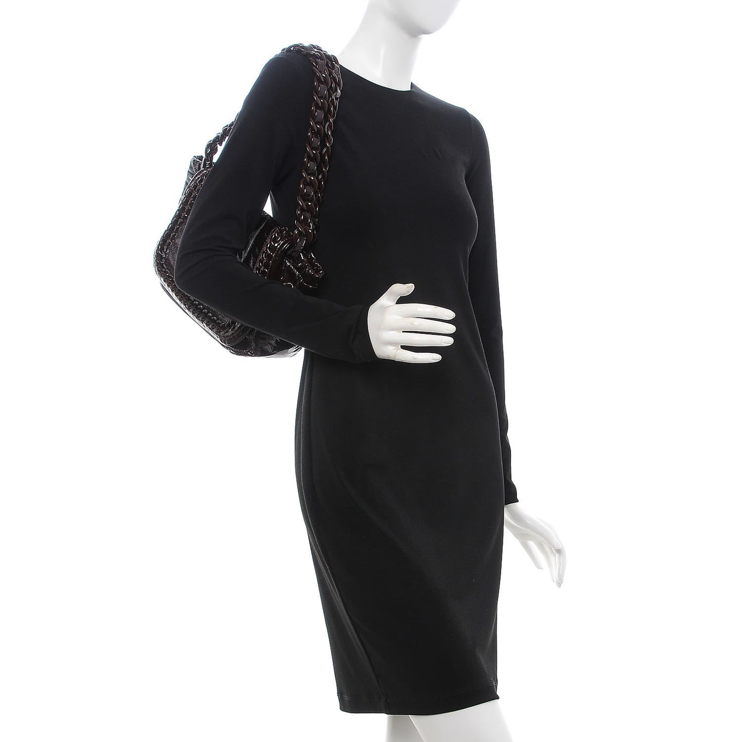 Patent Luxe Ligne Flap Brown