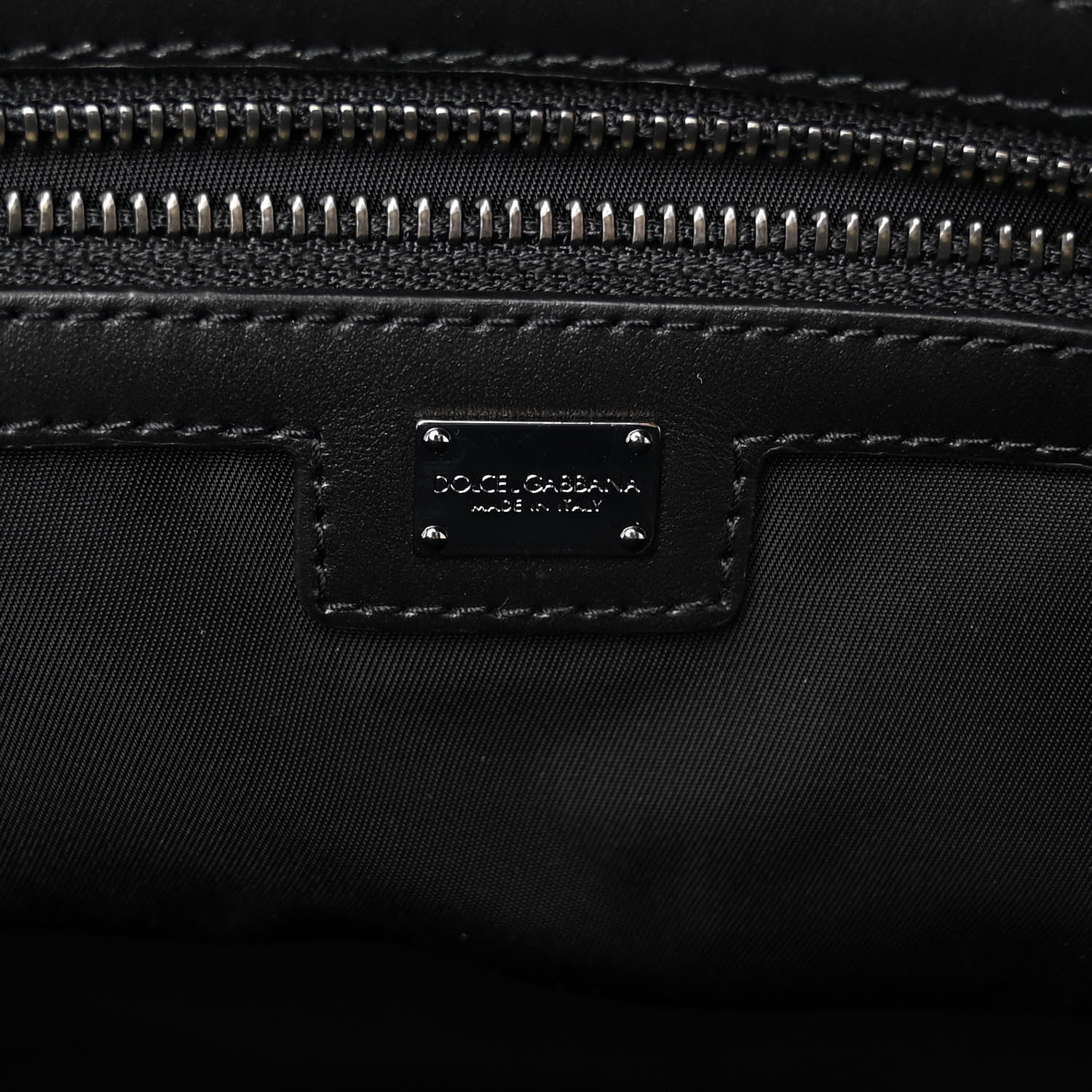 Dolce & Gabbana Nylon Grainy Calfskin Backpack Black 6 of 9