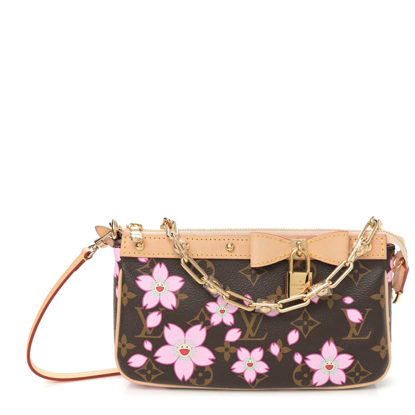 LV X TM Monogram Pochette Accessories Sakura Brown