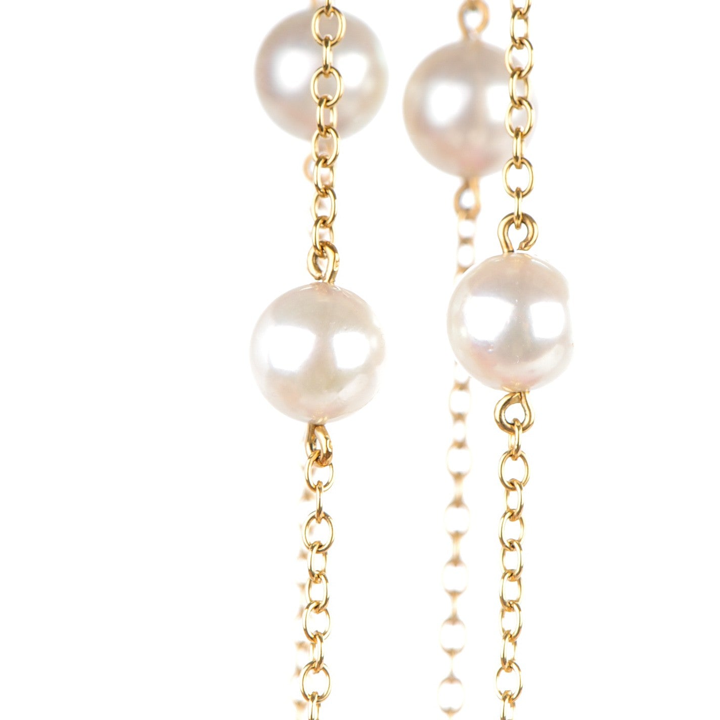 18K Yellow Gold 7mm Elsa Peretti Pearls By The Yard Necklace