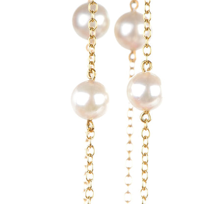 Tiffany 18K Yellow Gold 7mm Elsa Peretti Pearls By The Yard Necklace 4 of 5