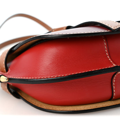 Loewe Calfskin Mini Gate Crossbody Bag Garnet Pomodoro 8 of 10