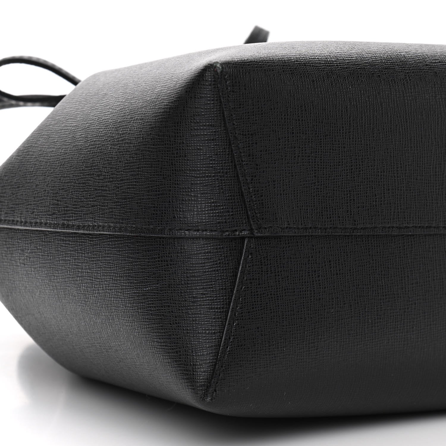 Mansur Gavriel Calfskin Mini Bucket Bag Black Flamma 9 of 14