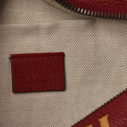Gucci Grained Calfskin Logo Belt Bag Hibiscus Red 6 of 10