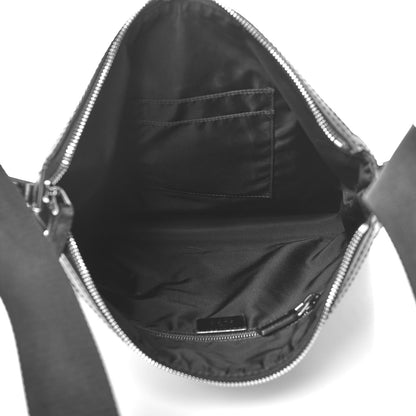 Gucci GG Supreme Monogram Web Messenger Bag Black 5 of 9