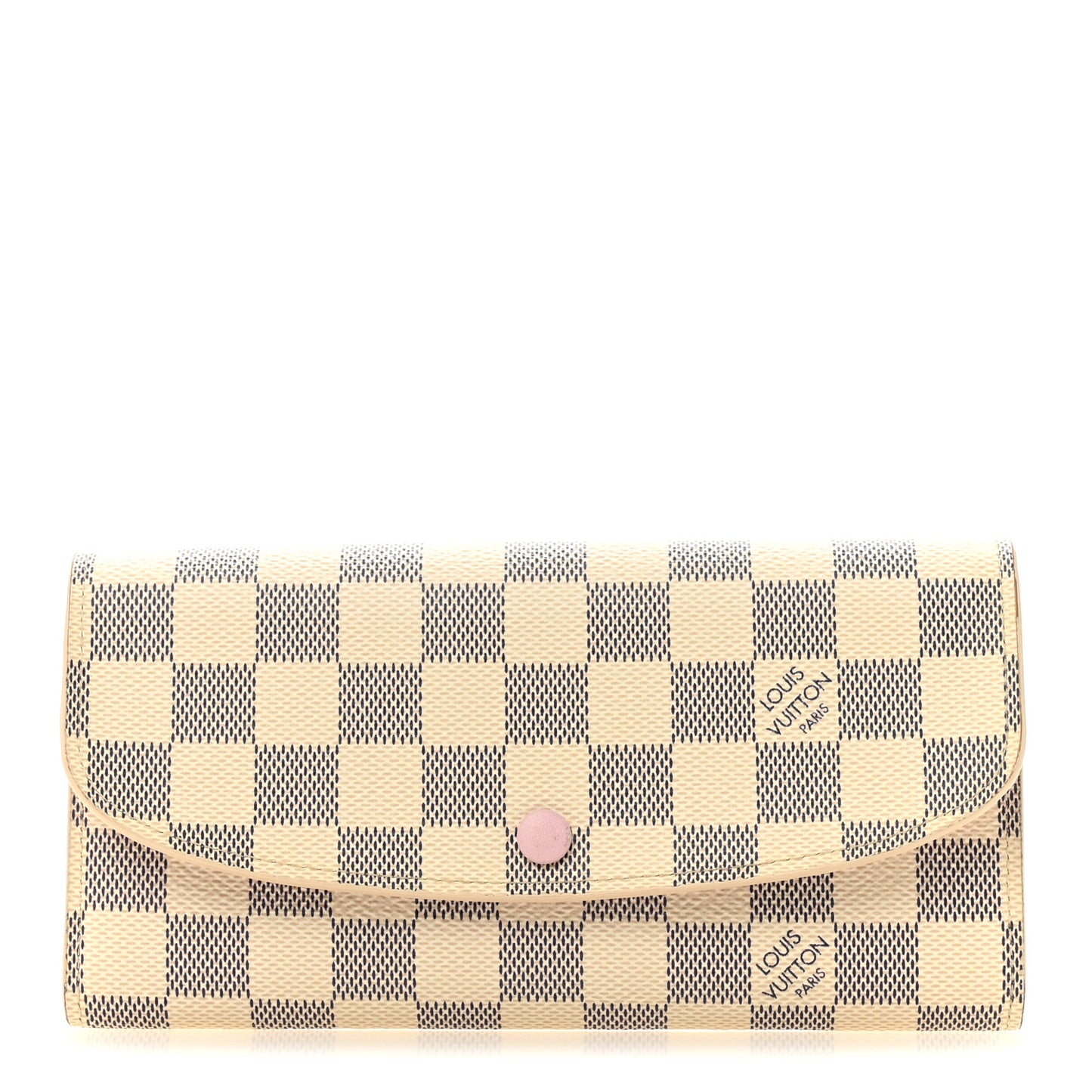 Damier Azur Emilie Wallet Rose Ballerine