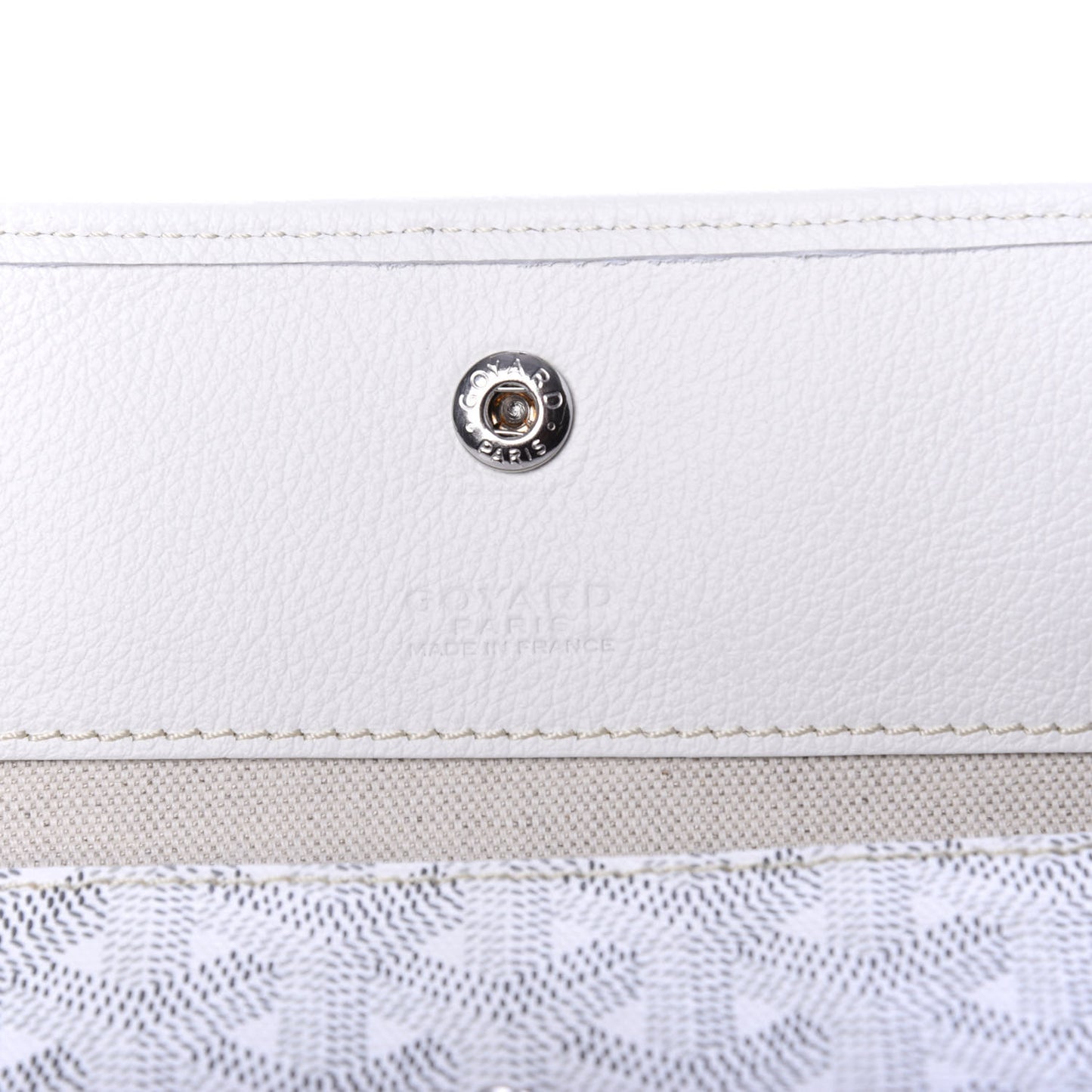 Goyardine Pouch White