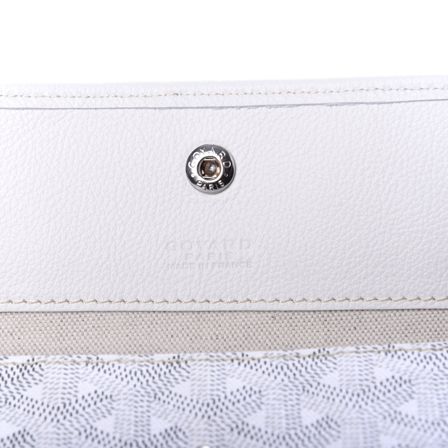 Goyard Goyardine Pouch White 6 of 6