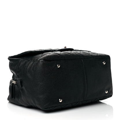 Chanel Caviar Quilted Travel Flap Tote Black 4 of 10