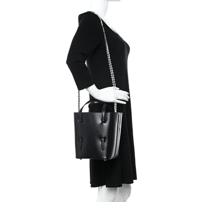 Alaia Calfskin Chain Bag Black 3 of 11