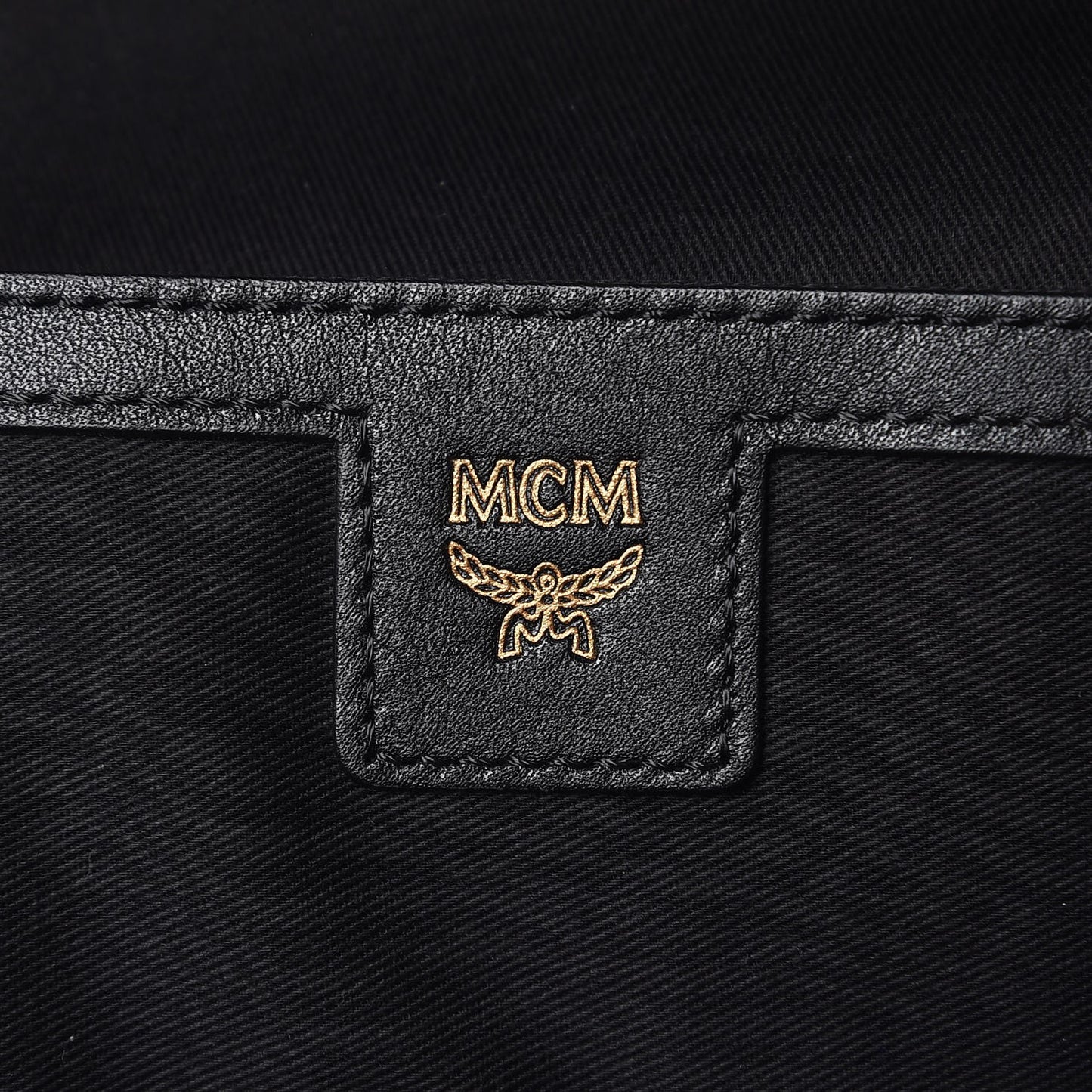 Velvet Monogram Medium Stark Insignia Backpack Black