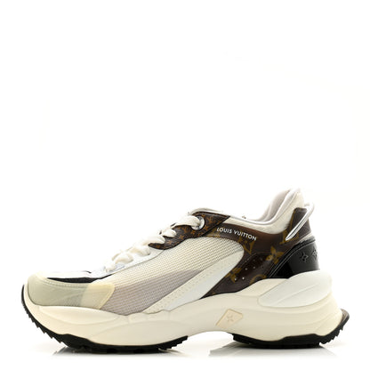 Louis Vuitton Monogram Calfskin Run 55 Sneakers 38.5 White 1 of 11