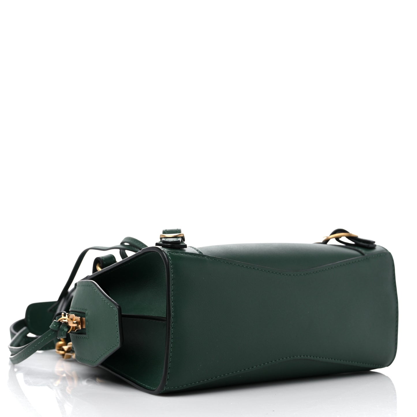 Smooth Calfskin Neo Classic Gold Hardware Mini City Forest Green