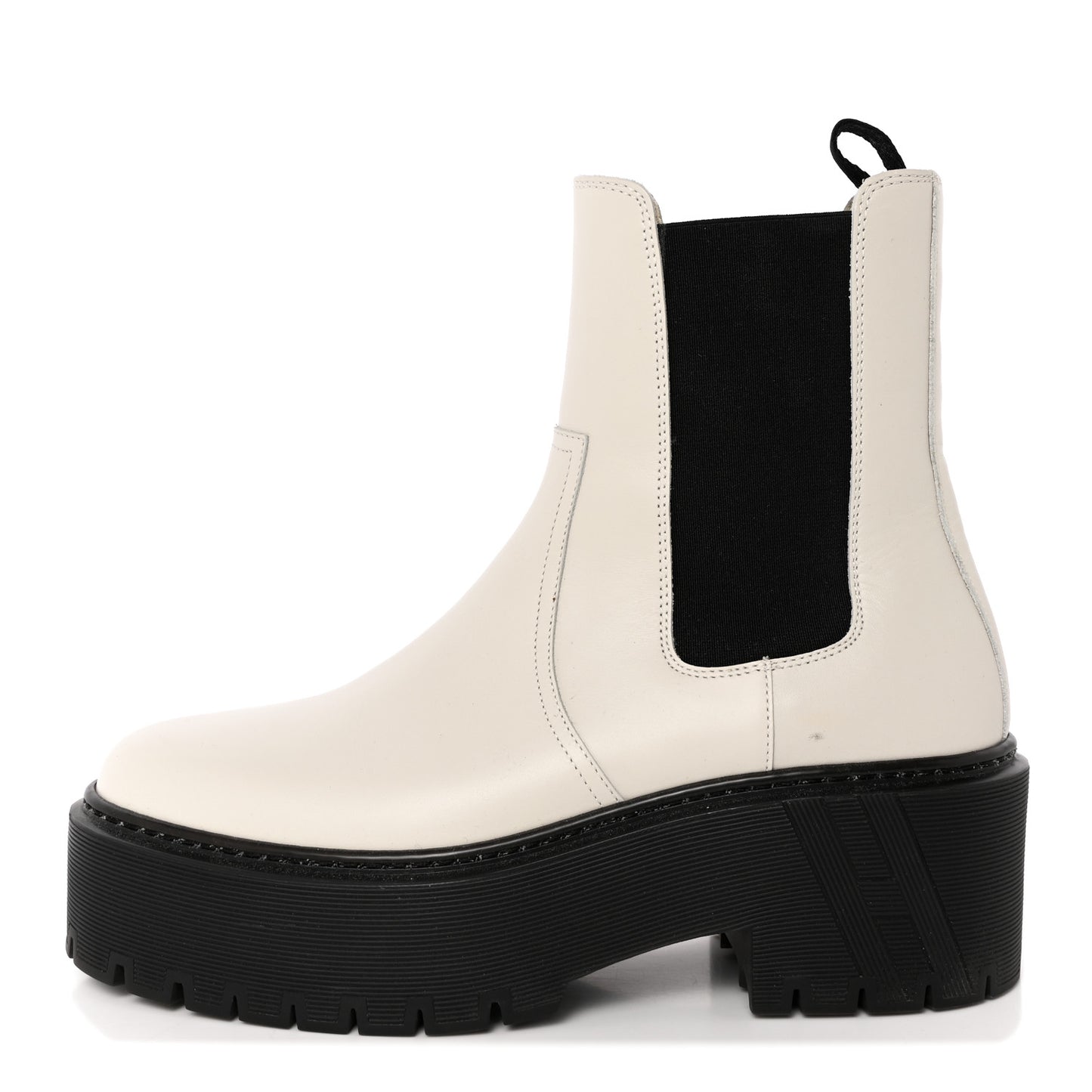 Calfskin Harrow Ankle Boots 36.5 Beige Glaise