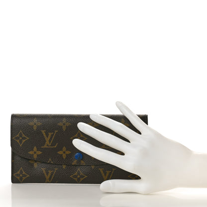 Louis Vuitton Monogram Emilie Wallet Blue 2 of 9