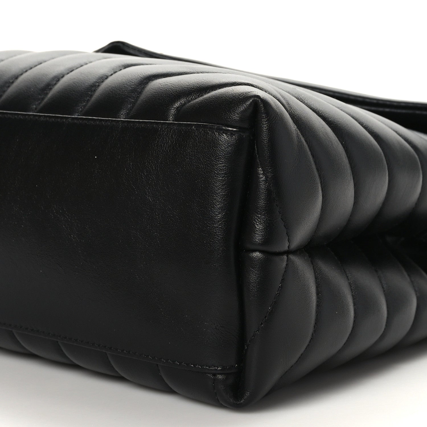 Saint Laurent Calfskin Y Quilted Monogram Medium Loulou Chain Satchel Black 9 of 9