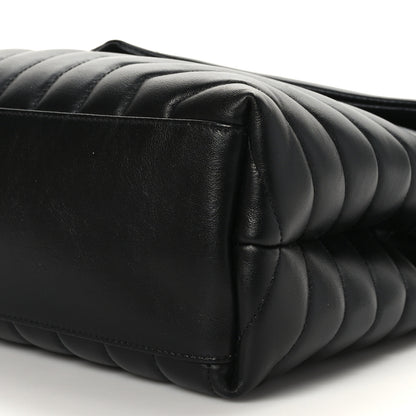 Saint Laurent Calfskin Y Quilted Monogram Medium Loulou Chain Satchel Black 9 of 9