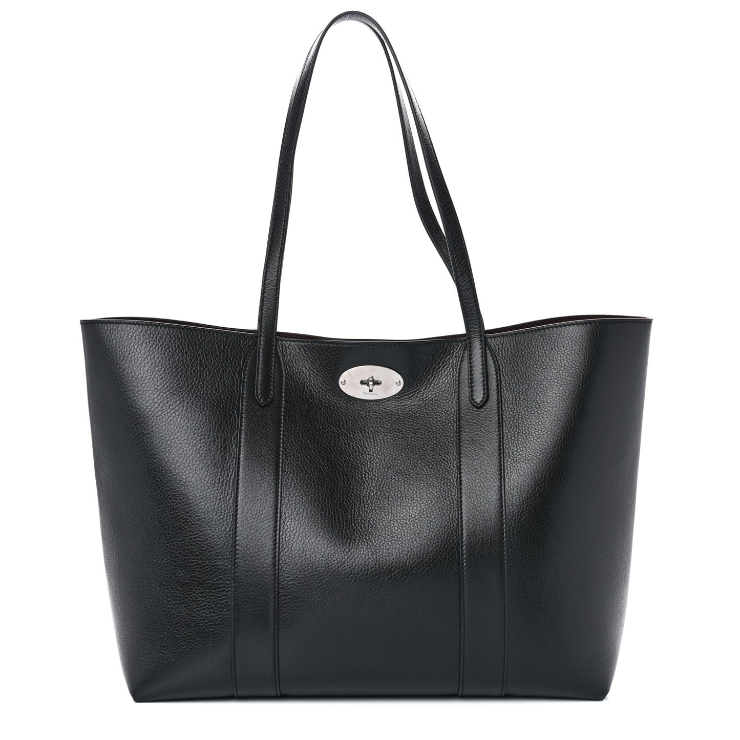 High Shine Grain Bayswater Tote Black