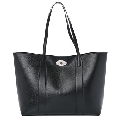 Mulberry High Shine Grain Bayswater Tote Black 1 of 9