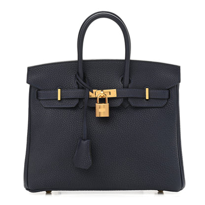 Hermes Togo Birkin 25 Bleu Nuit 1 of 11