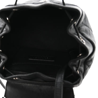 Chanel Lambskin Quilted Metallic Bubble Backpack Black 4 of 9