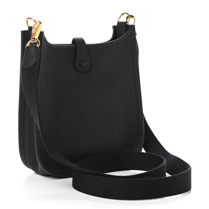 Hermes Taurillon Clemence Evelyne TPM Black 3 of 8