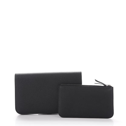 Hermes Togo Dogon Duo Wallet Black 6 of 12