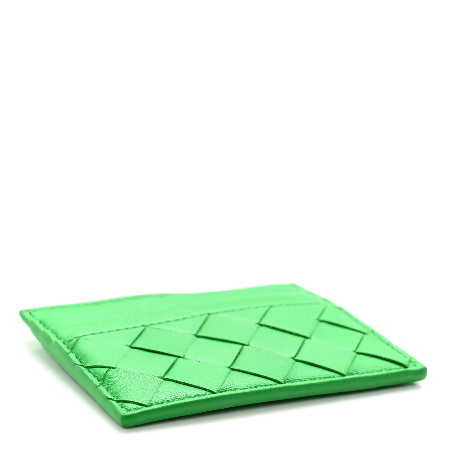 Nappa Intrecciato Card Case Parakeet