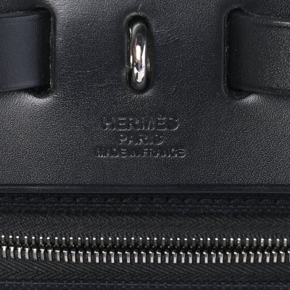 Hermes Toile Vache Hunter Herbag Zip PM 31 Black 5 of 9