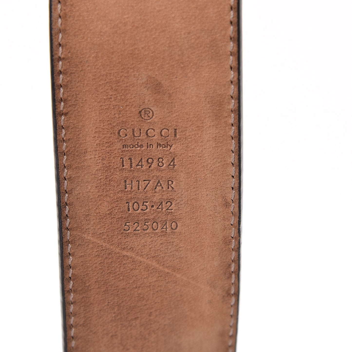 Calfskin Web Interlocking G Belt 105 42 Black