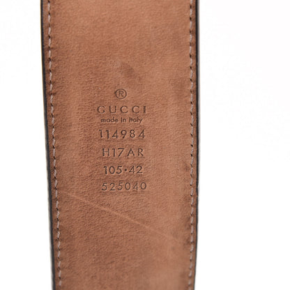 Gucci Calfskin Web Interlocking G Belt 105 42 Black 4 of 8
