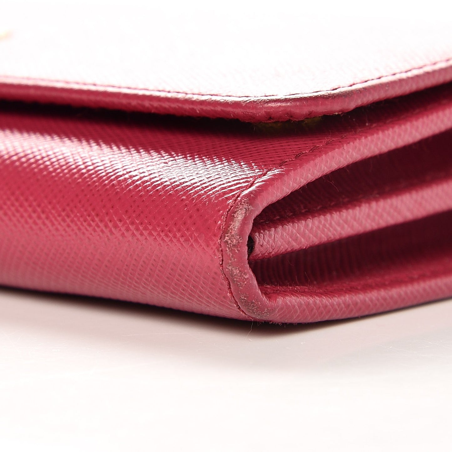 Saffiano Metal Flap Wallet Peonia