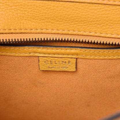 Celine Drummed Calfskin Nano Luggage Ocre 6 of 17