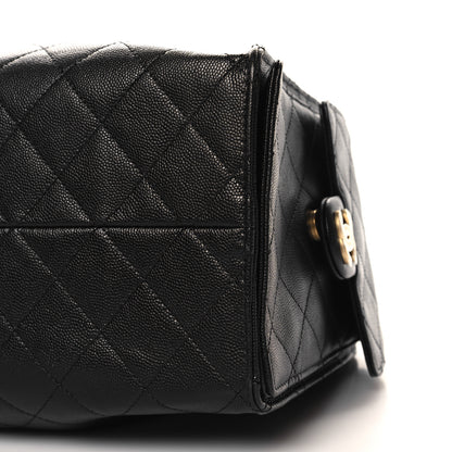Chanel Caviar Quilted Medium Chanel 25 Handbag Black 11 of 11