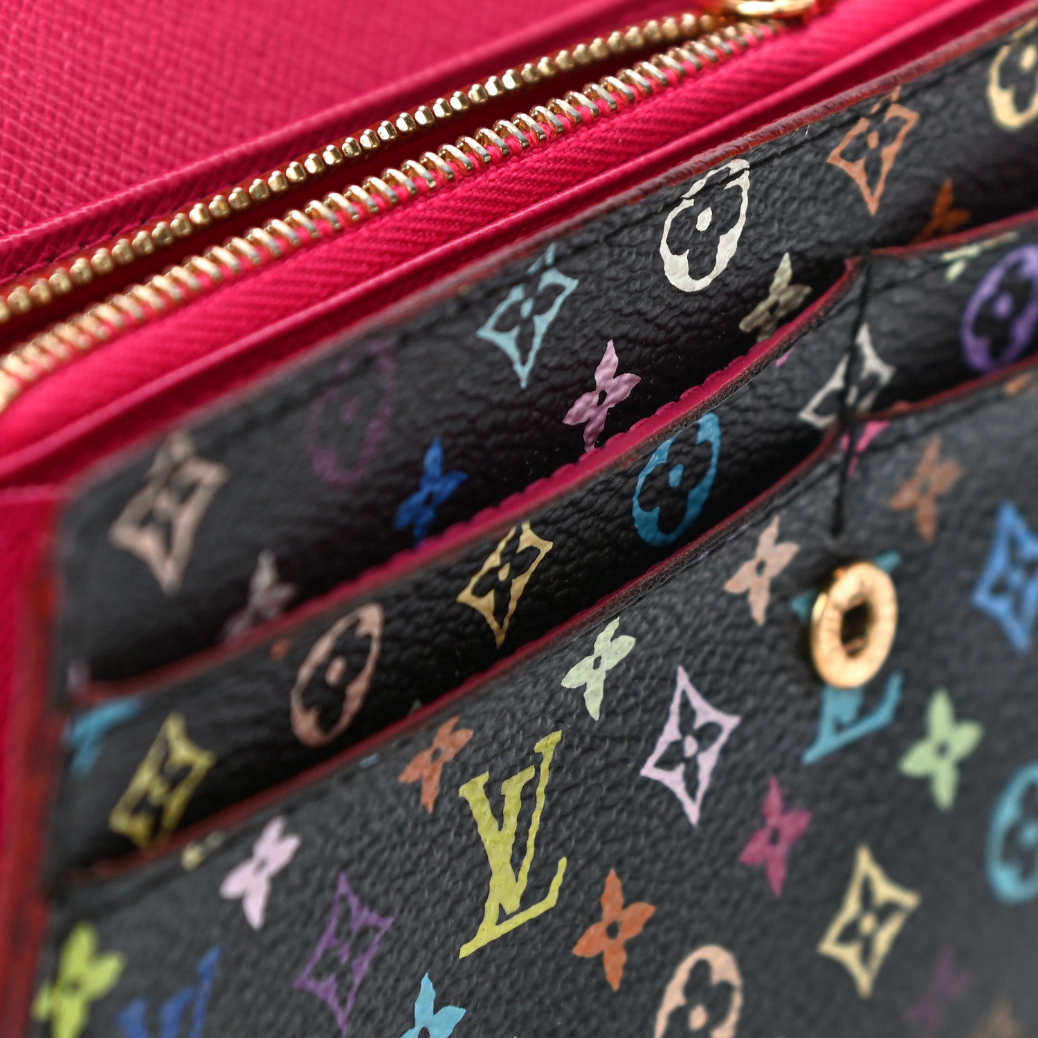 Louis Vuitton Monogram Multicolor Sarah Wallet Black Grenade 21 of 23