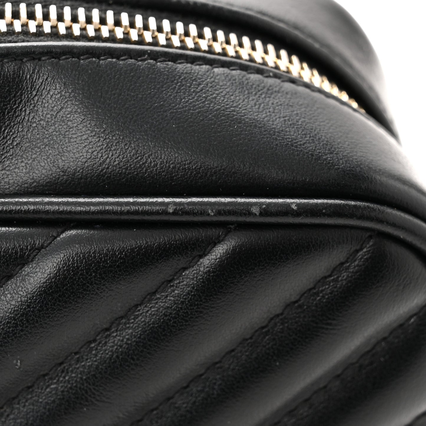 Calfskin Matelasse Monogram Lou Camera Bag Black