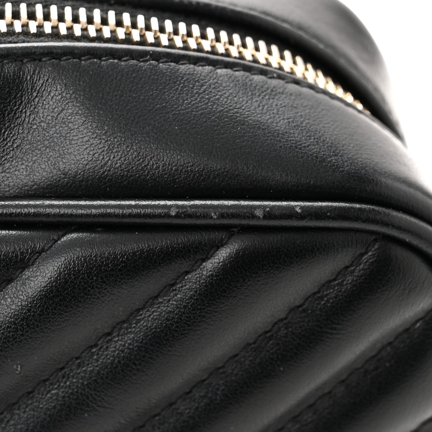 Saint Laurent Calfskin Matelasse Monogram Lou Camera Bag Black 12 of 13