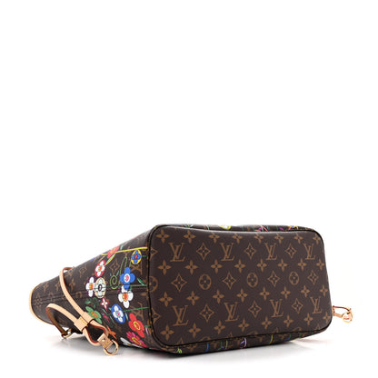Louis Vuitton LV X TM Monogram Flowers Neverfull MM 4 of 10
