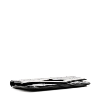 Chanel Shiny Crumpled Calfskin Small 31 Pouch Black 4 of 10