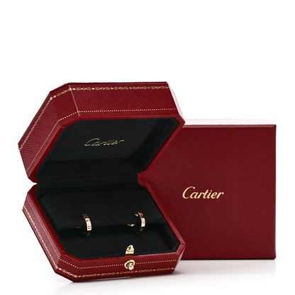 Cartier 18K Pink Gold Small LOVE Hoop Earrings 5 of 5