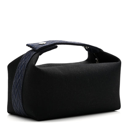 Hermes Canvas Small Bride-A-Brac Pouch Black Bleu Nuit 4 of 10