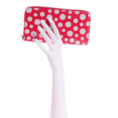 Louis Vuitton Vernis Kusama Infinity Dots Zippy Wallet Red 2 of 8