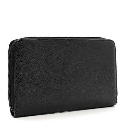 Chanel Caviar Large Timeless CC Zip Around Organizer Wallet Black 3 of 9