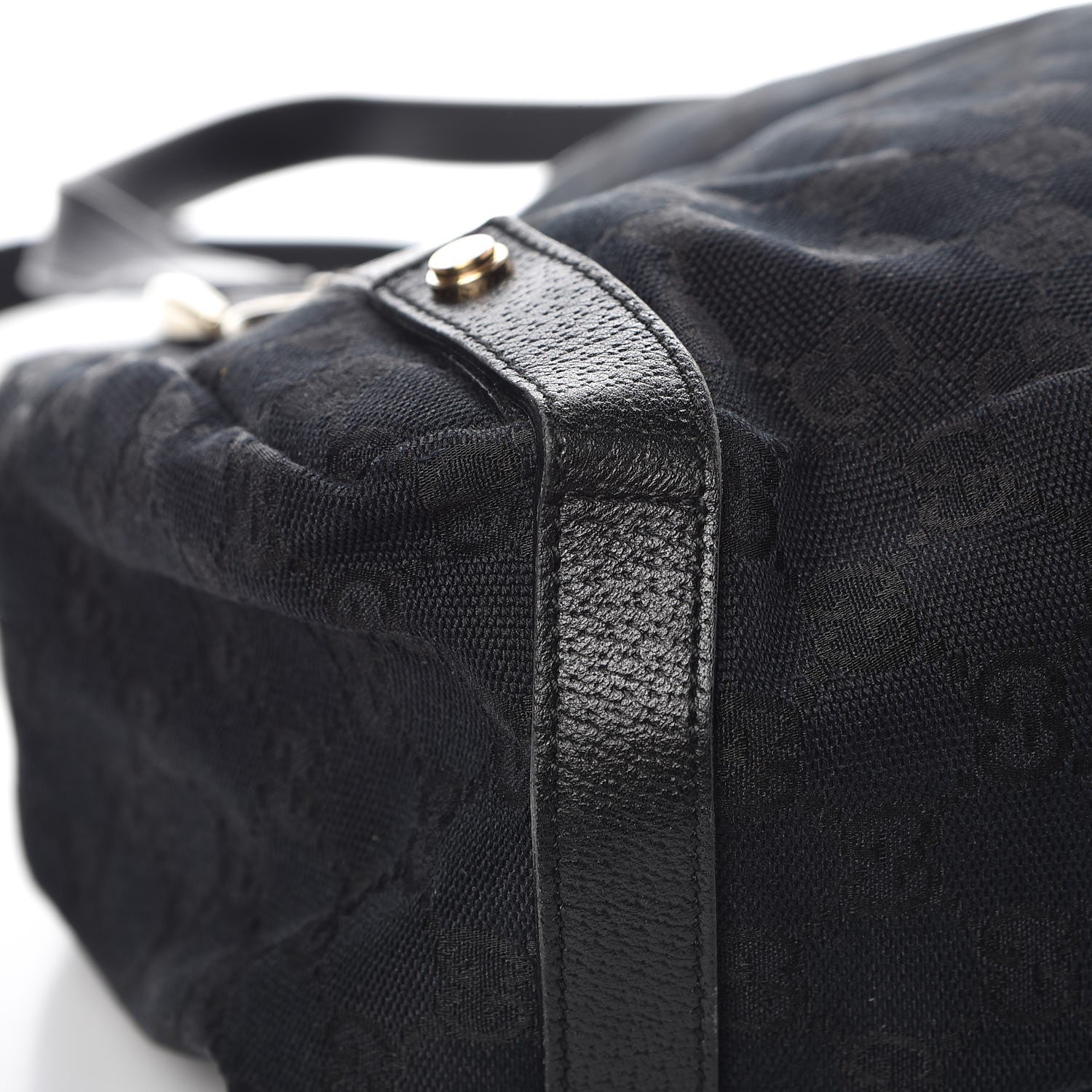 Gucci Monogram Medium Abbey Shoulder Bag Black 11 of 11